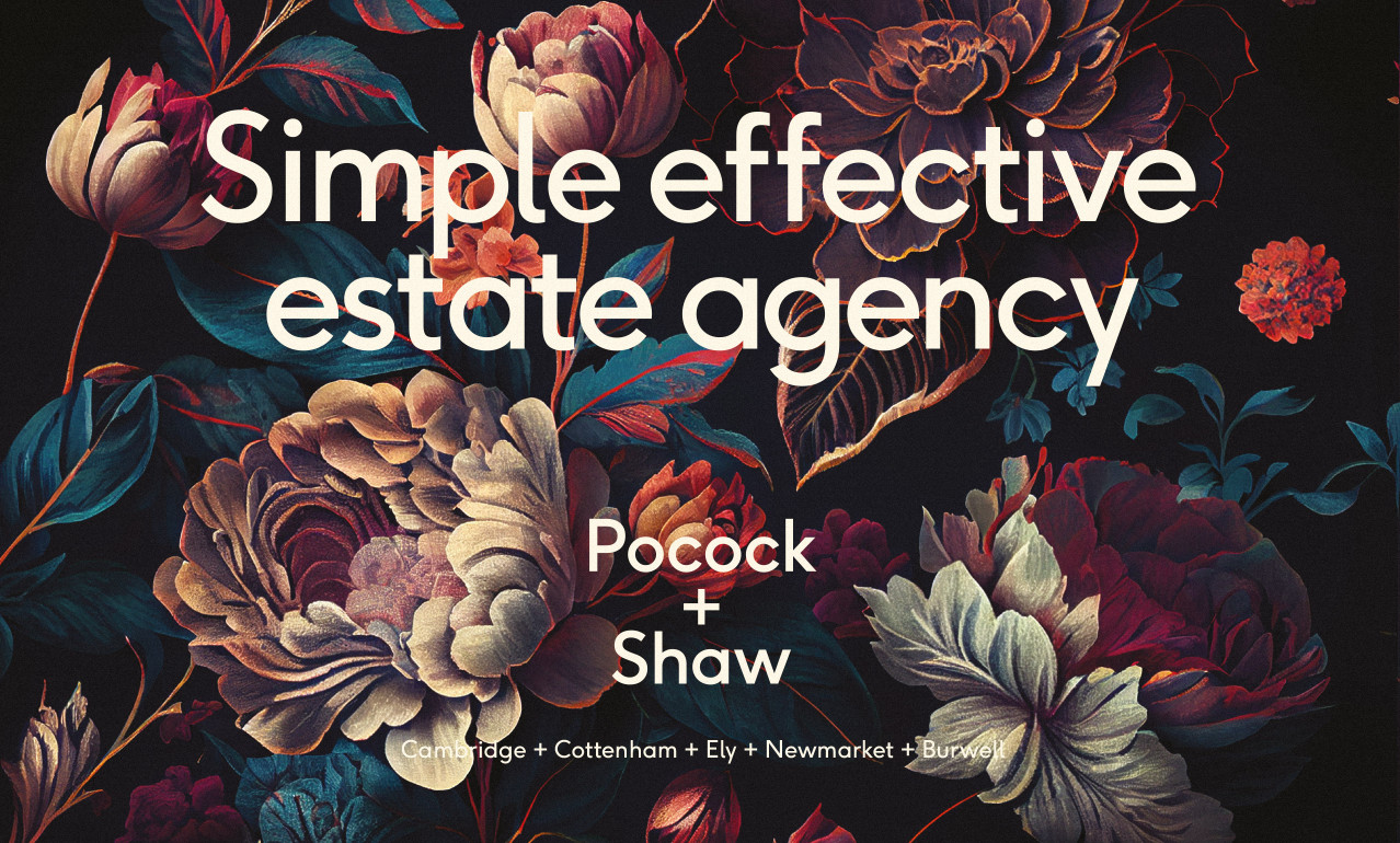 Image of a branding application for Cambridgeshire Estate Agents Pocock and Shaw