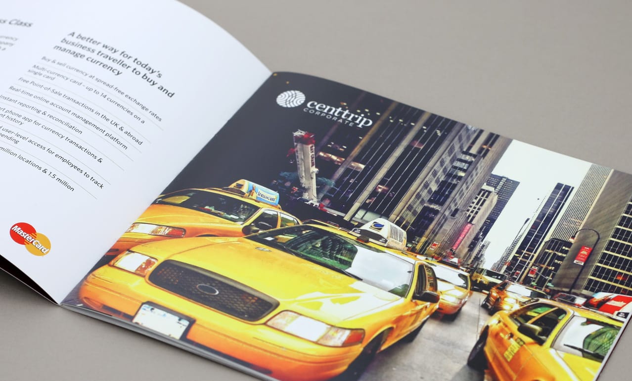 Brochure design for Centtrip