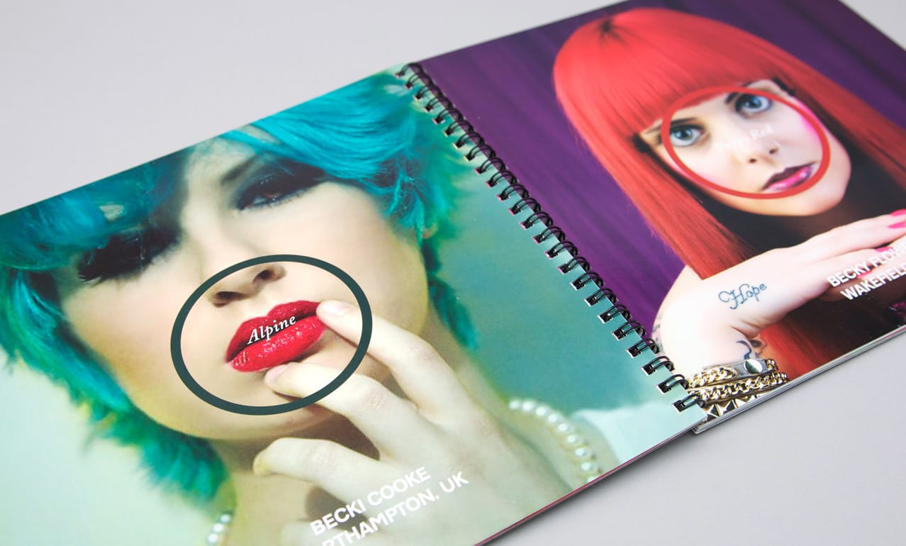 Graphic design and brochure design for Directions Hair Colour