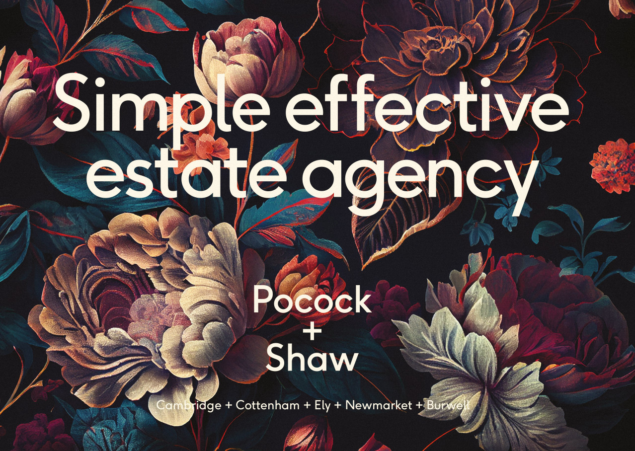 Image of a branding application for Cambridgeshire Estate Agents Pocock and Shaw