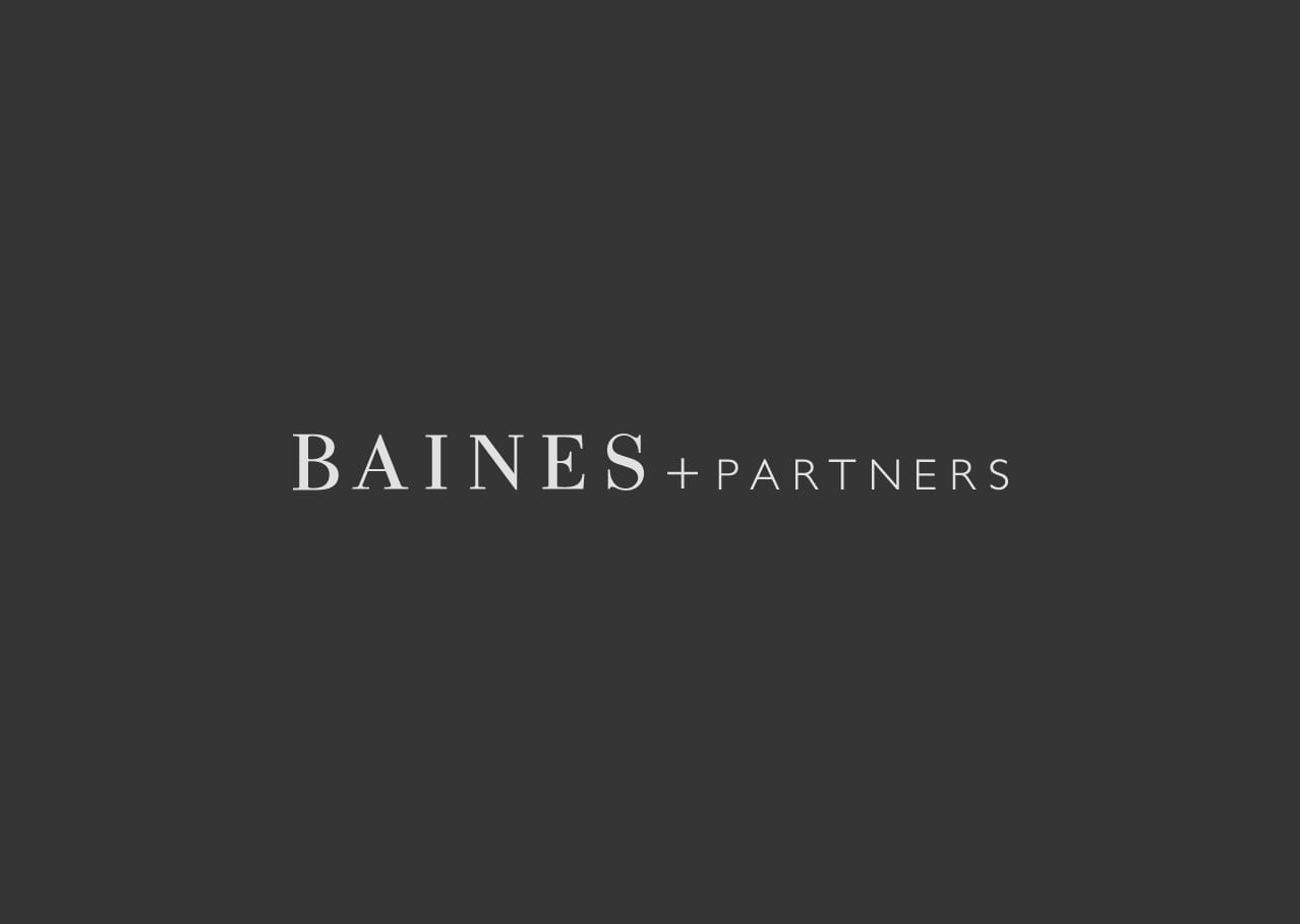 Baines and partners branding and logo design