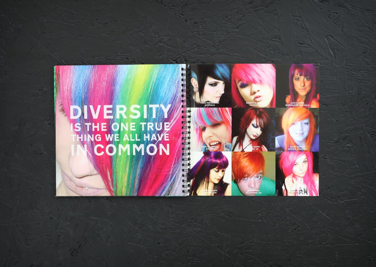 Graphic design and brochure design for Directions Hair Colour