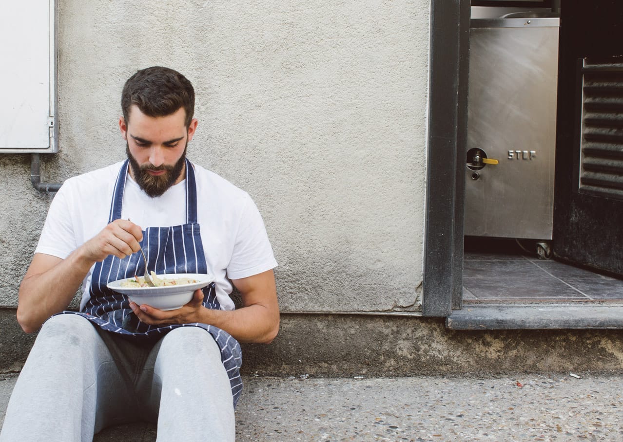 Art direction and photographic style for Grand View development, Leigh on Sea showing a local chef