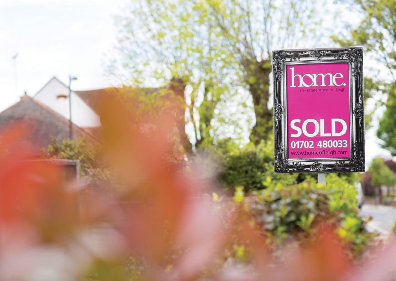 Property board design for Home Estate Agents, Leigh on Sea
