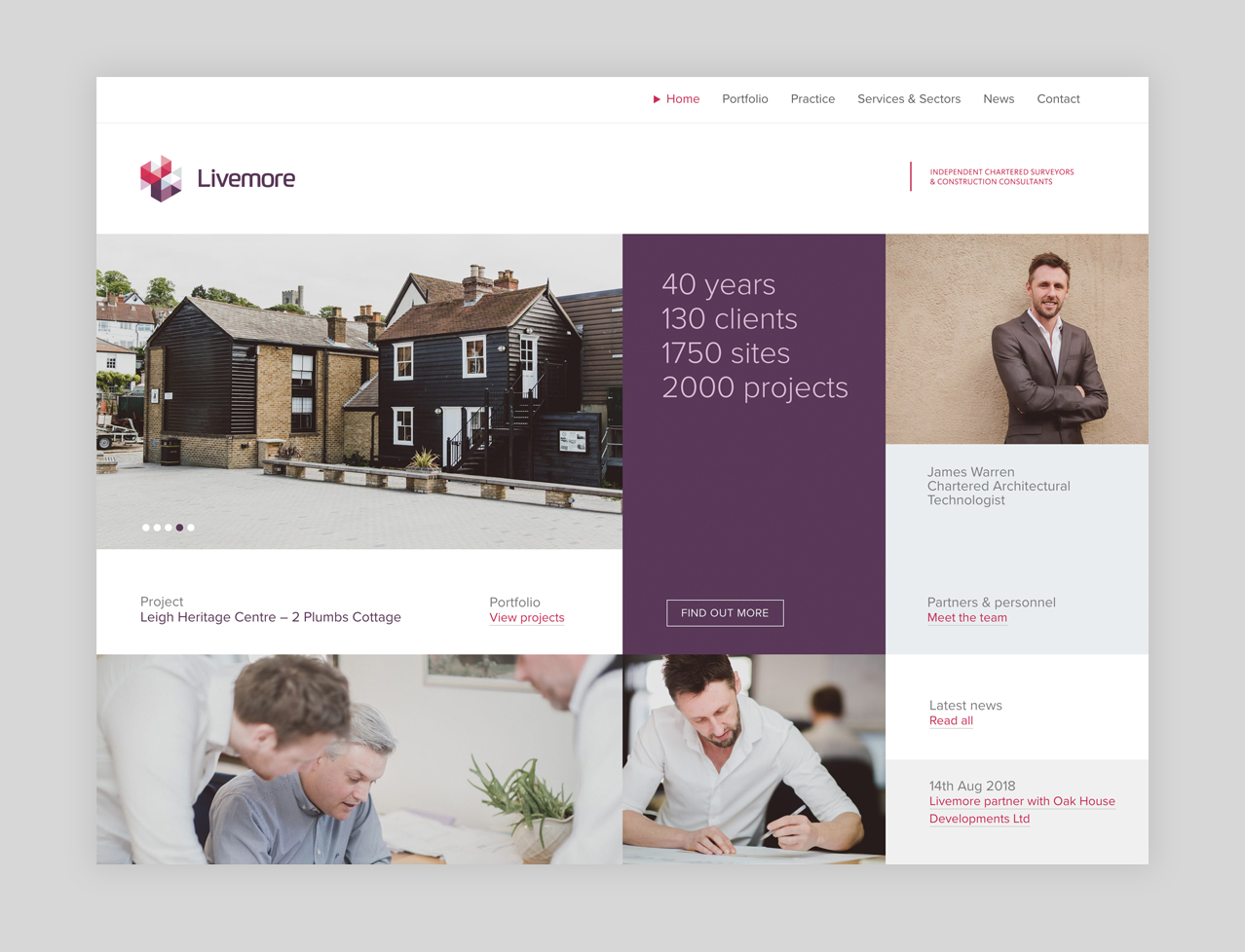 Livemore Website design