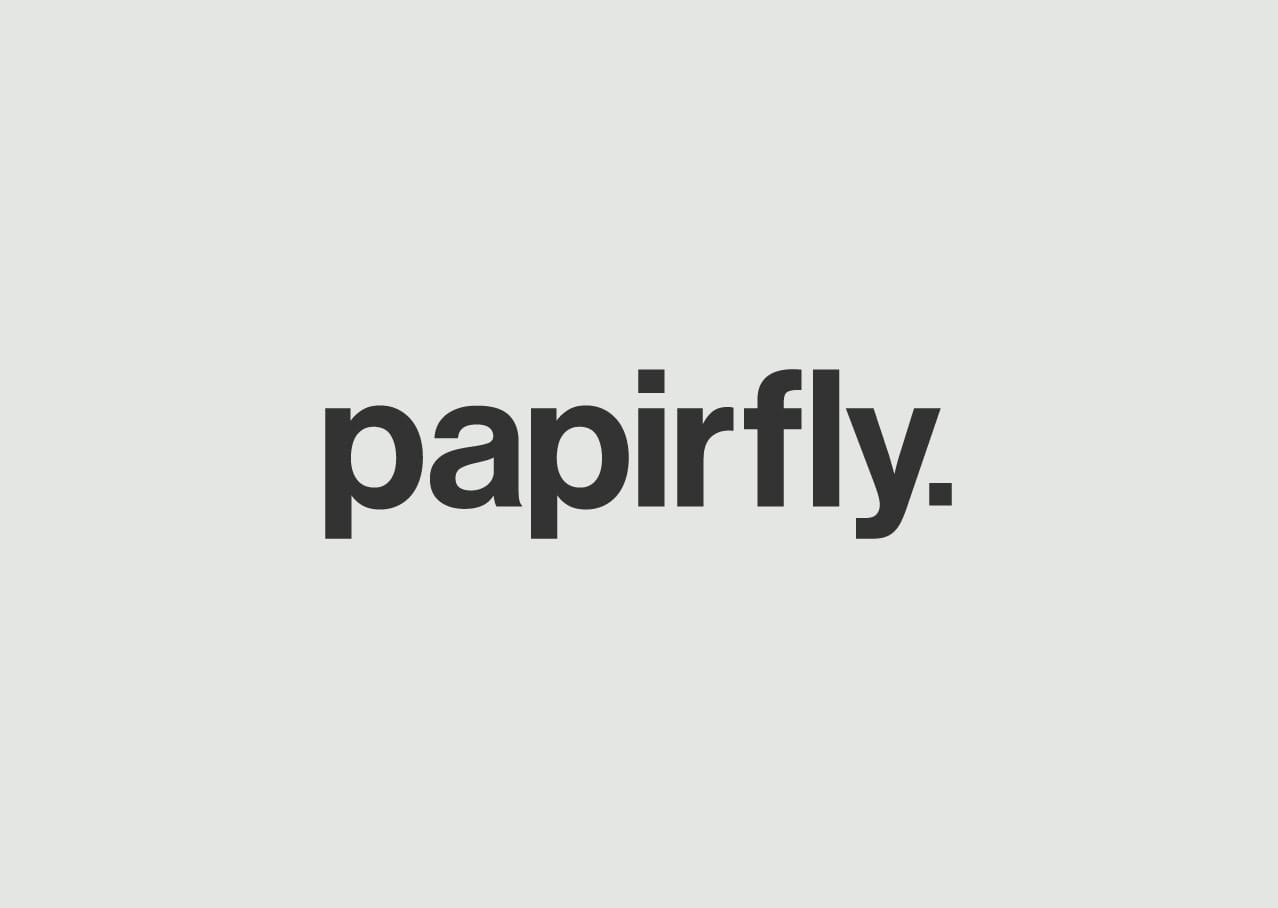 Papirfly logo design and branding