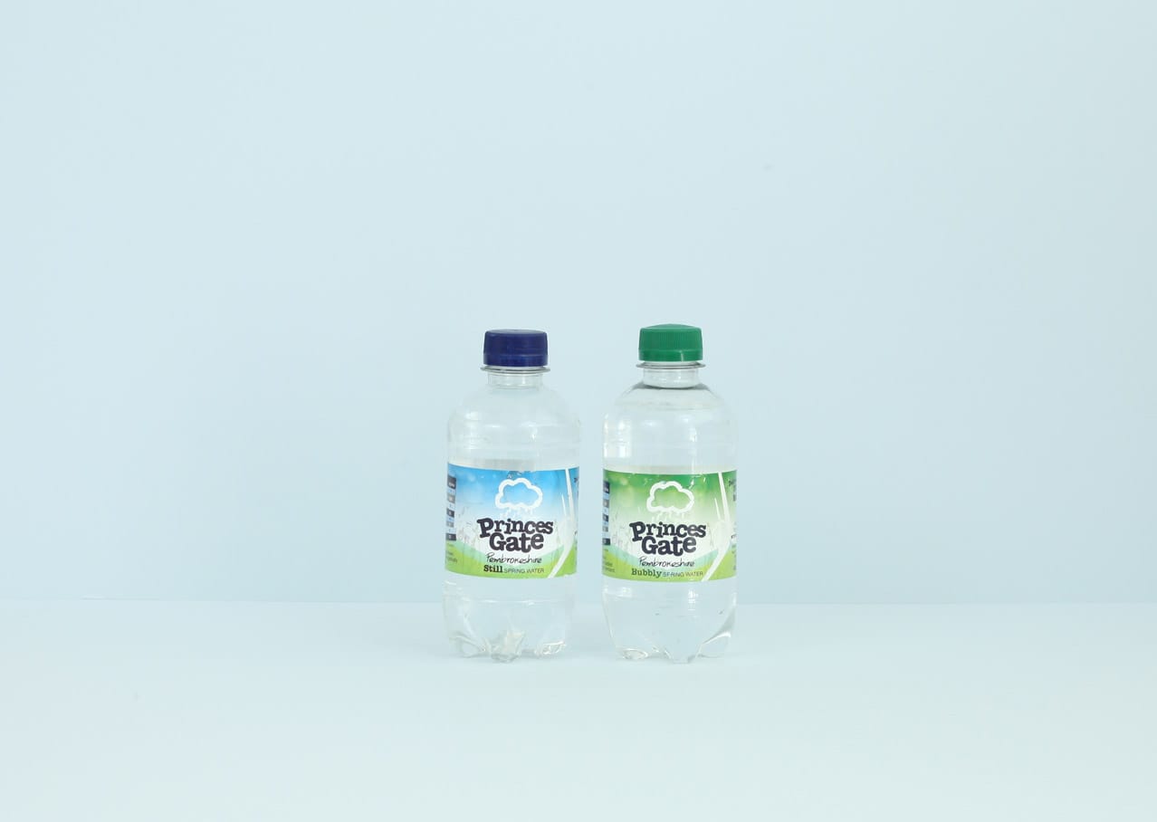 Princes Gate Spring Water packaging design