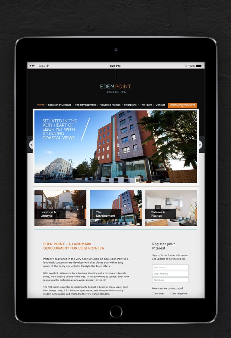 Web design for Eden Point, Leigh on Sea