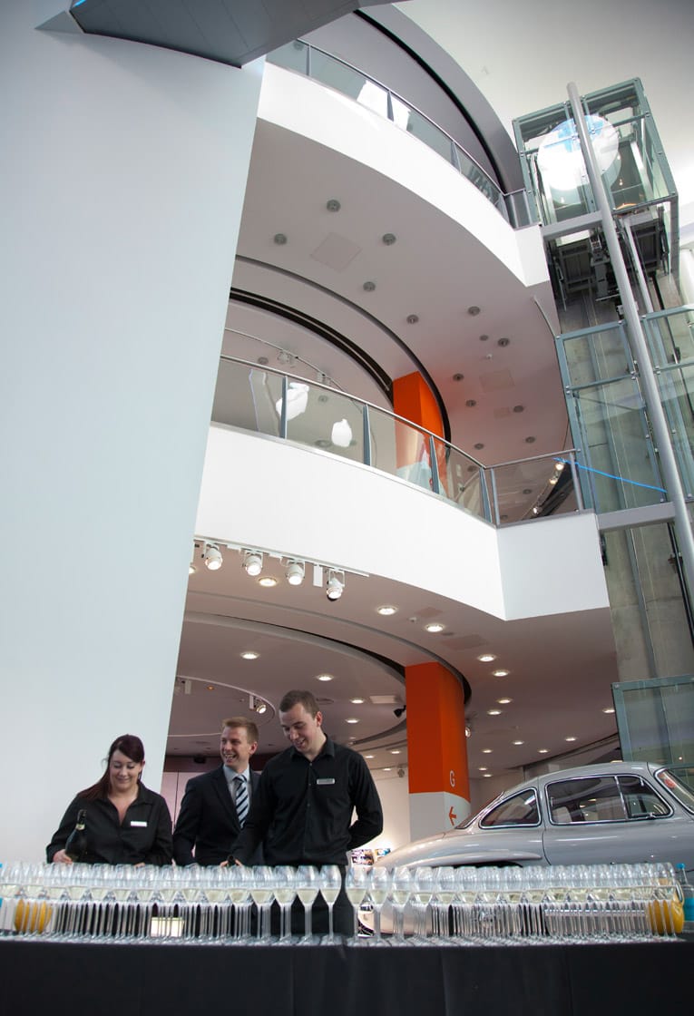 Wayfinding and signage design for Mercedes-Benz World, Surrey