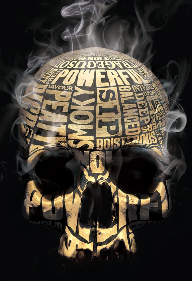 Digital illustration for Smokehead whisky and Classic Rock Magazine